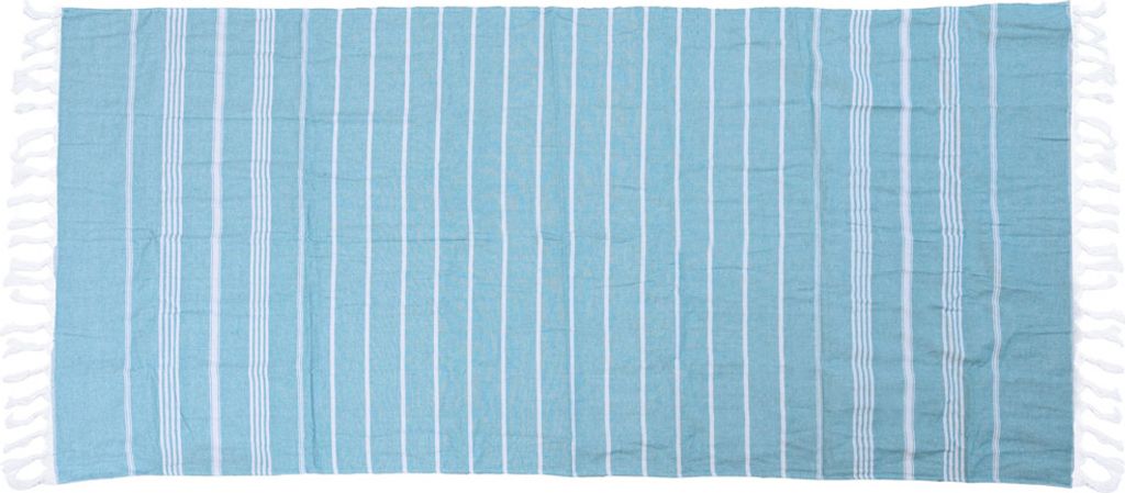 Strandtuch FARAO 90 x 180 cm, türkis, 70% Baumwolle | 30% Produktbild 