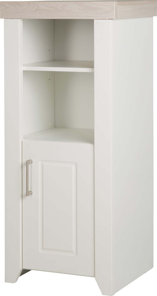 roba Standregal 'Felicia‘ mit Korpus im Nachbildung Weiß, Fronten Canadian White, Kranz im Nachbildung Luna Elm
