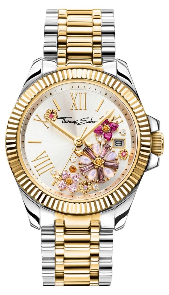 THOMAS SABO Damenuhr Blumen Rosa WA0382-291-201 Produktbild 