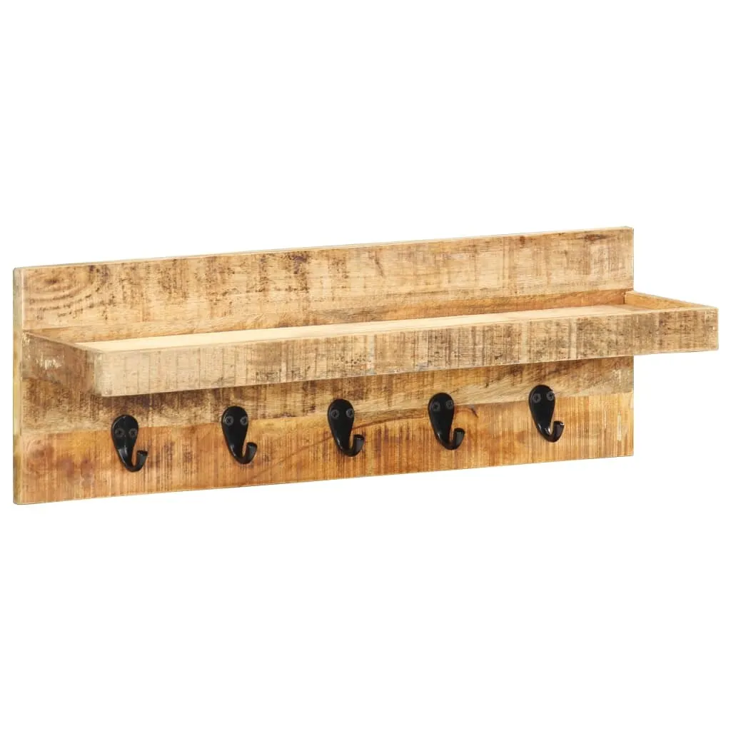 Appendiabiti Ingresso Legno Massello Mango 60cm Rustico Naturale