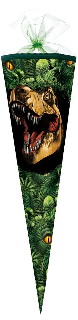 Nestler Schultüte Dino Dschungel Tüll eckig 85cm
