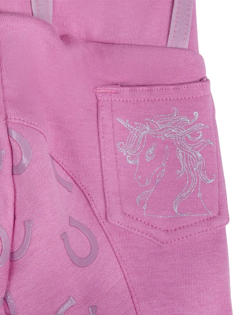 Reithose Junior Bobby QHP Desert Rose en tissu stretch haute qualité - 4