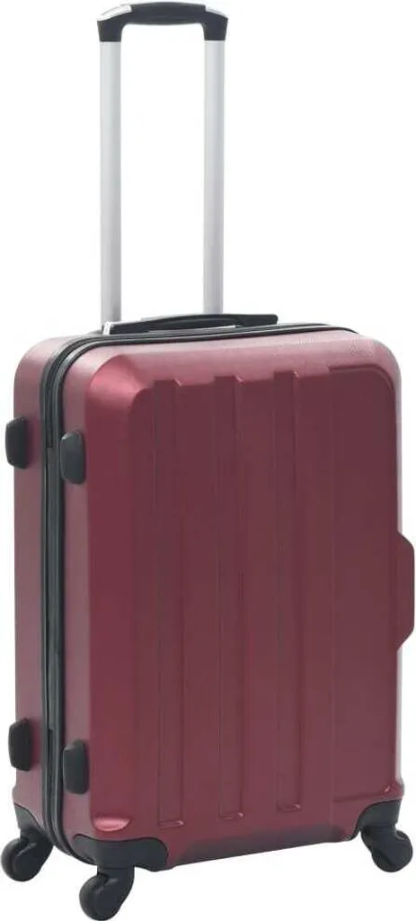 Trolleys Bordeaux ABS - Set de 3 valises incassables et multidirectionnelles - 2