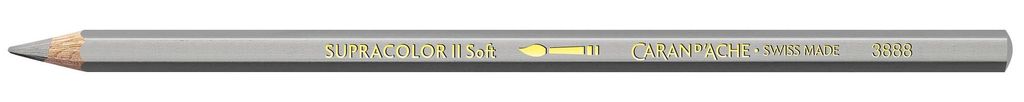 Aquarellkreide "Supracolor", silber, sechseckig, CARAN D'ACHE 3888.498