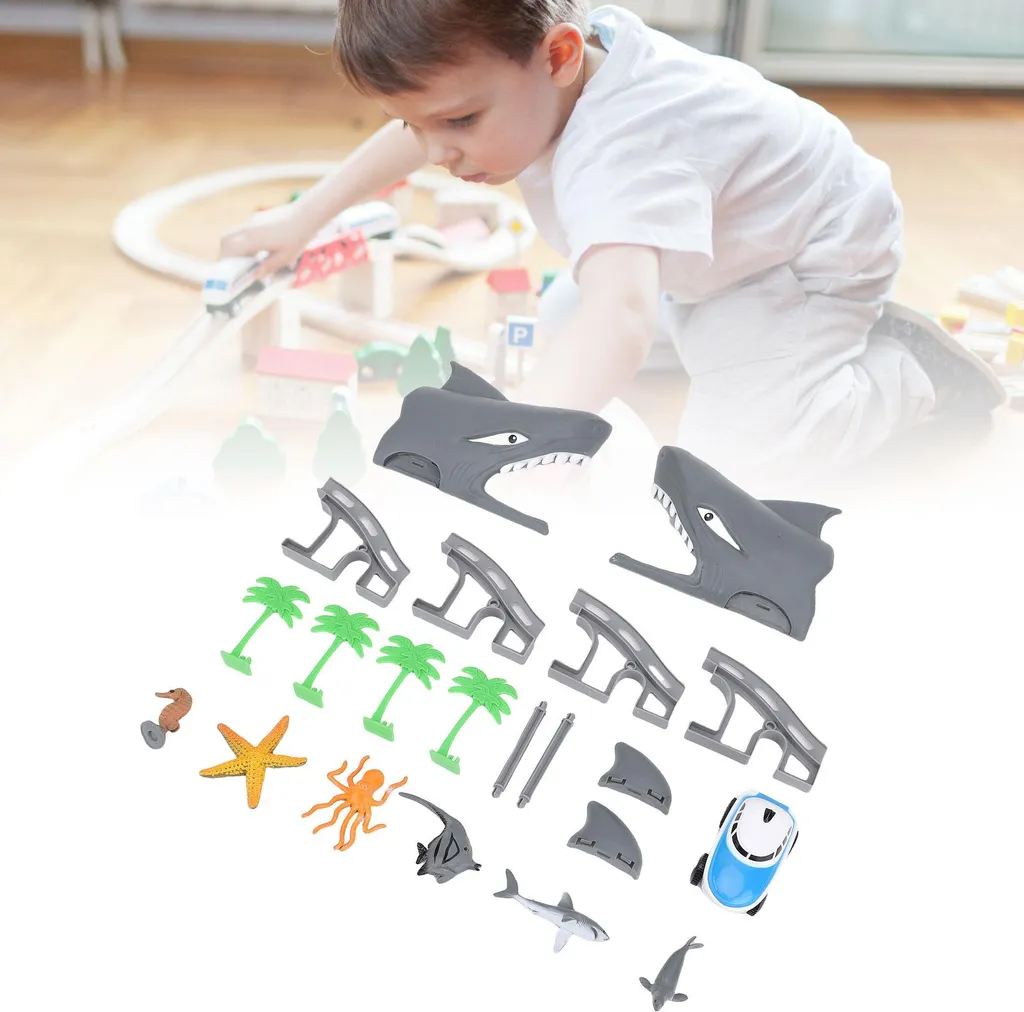 Circuit Voiture Modulable Océan : Pensée Logique et Éveil des Petits