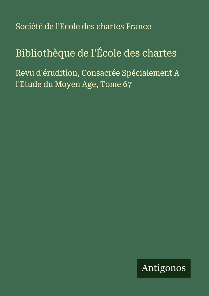 Bibliothek der École des Chartes