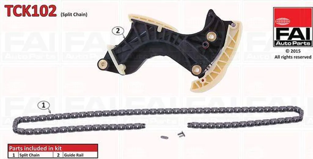 Rigenera il Motore con Kit Catena FAI TCK102 A0009931976 Premium