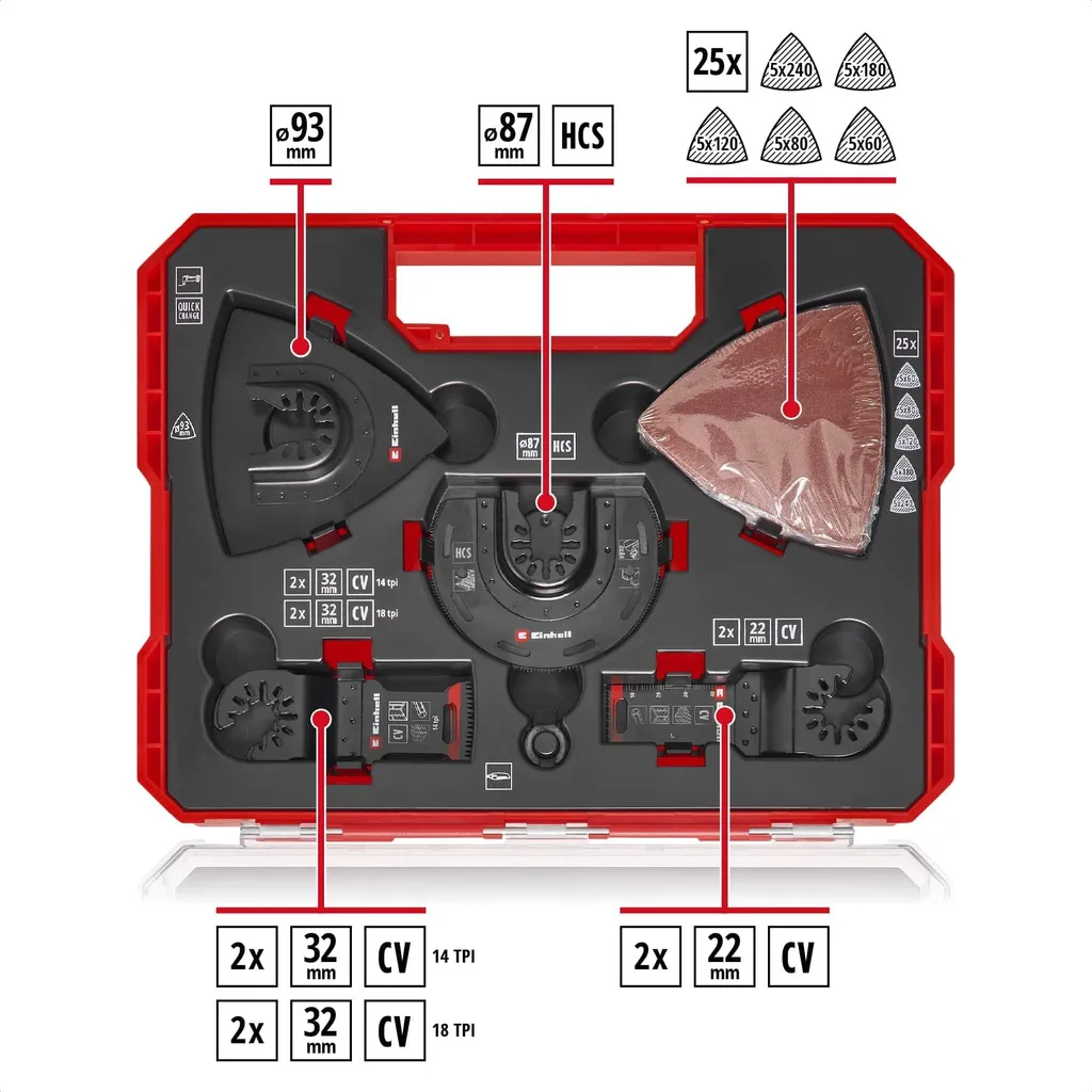 Coffret accessoires XLPlus Multi-Tools 35 pièces pour lames et ponçage - 3