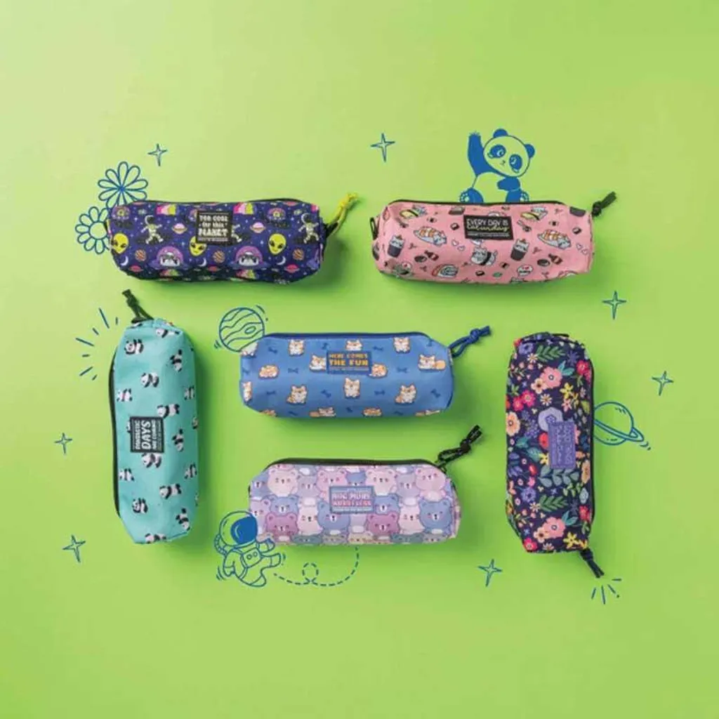 Astuccio Kawaii 2 In 1 In Silicone A Forma Di Gatto - Portapenne Retrattile Per Scuola E Ufficio, Grigio