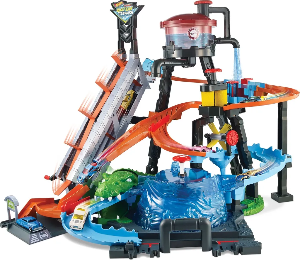 Hot Wheels City Ultimative Autowaschanlage : Station de Lavage Mega