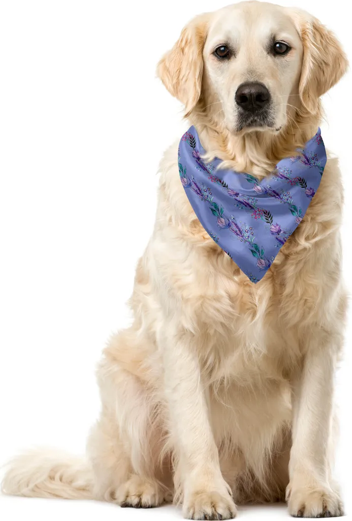 Bandana Alta Resistenza ABAKUHAUS Fiori Boho 55x55 | Accessorio Durevole