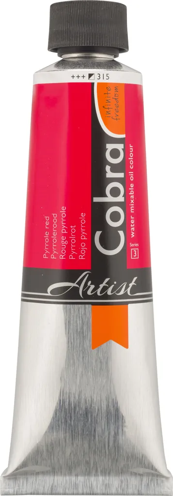 Peinture à l'Huile Miscible à l'Eau Cobra Artist Rouge Pyrrole 150 ml 315