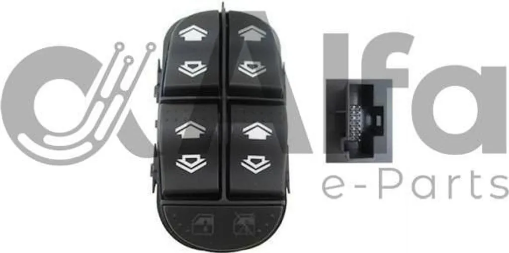 Pulsantiera Alzacristalli Ford Focus AF05874 Alfa e-Parts | 6 Pin OE