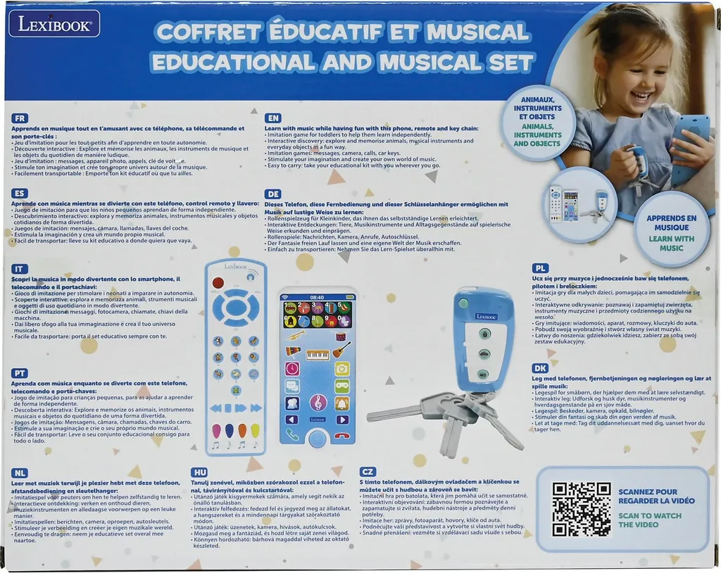 Dites stop aux pleurs : pack jouets interactifs portable et télécommande