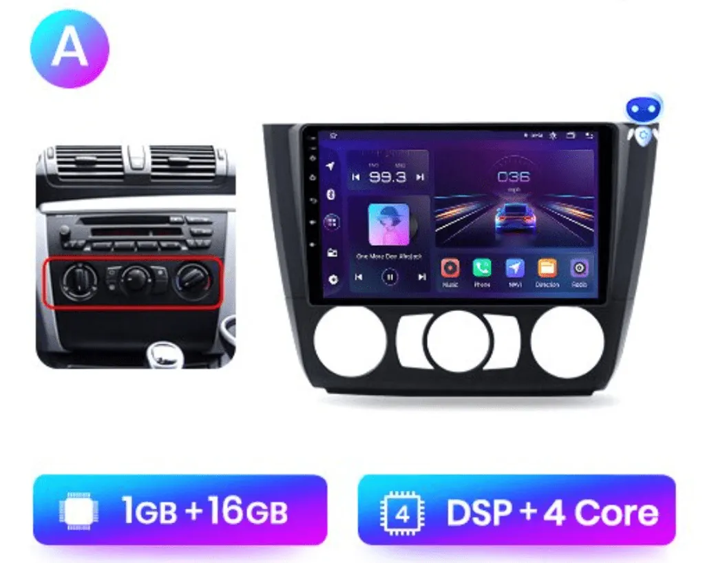 Junsun Autoradio Android BMW Série 1 E81 E82 E87 E88 avec Navigation GPS - 3