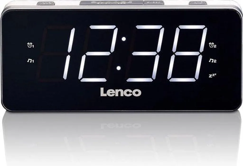 Réveil numérique radio FM avec projection au plafond et port USB de charge