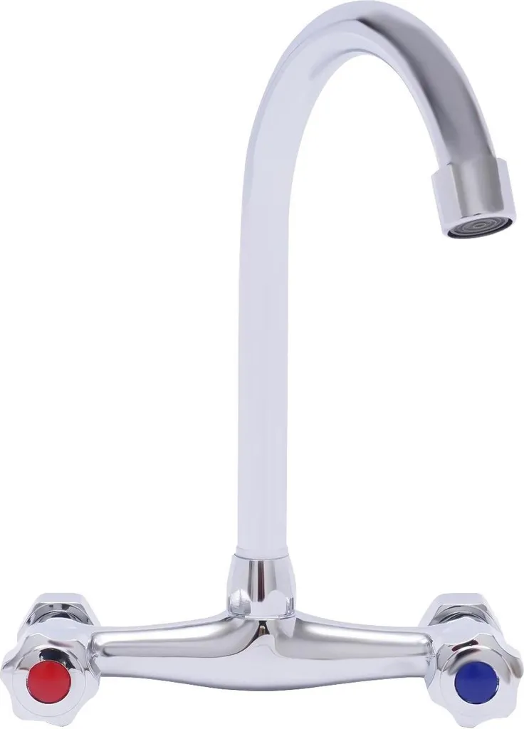 Rubinetto Cucina Parete Economico e Robusto - 2 Fori Ottone Miscelatore