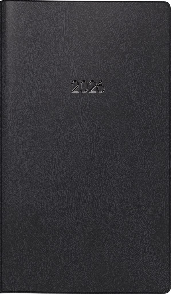 2026 Brunnen Taschenkalender 753 A6 sw 4061947143331 Produktbild 