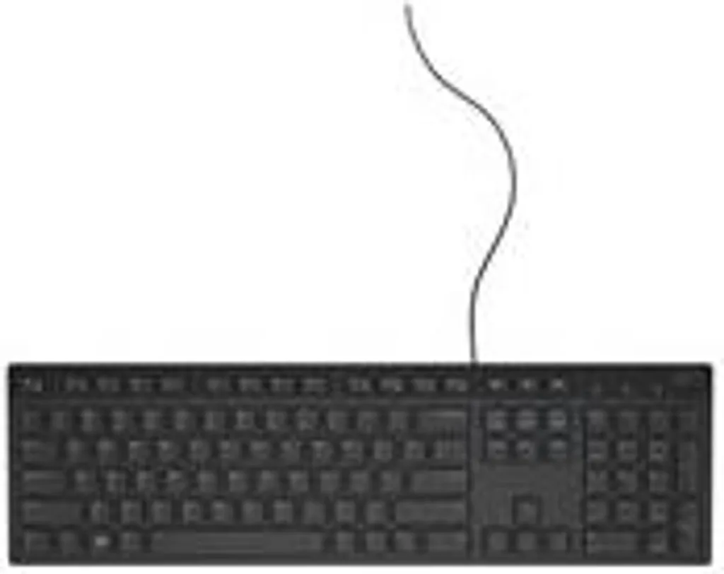 Clavier DELL KB216 Noir QWERTY Norvège : Saisie Fluide et Remplacement Fiable