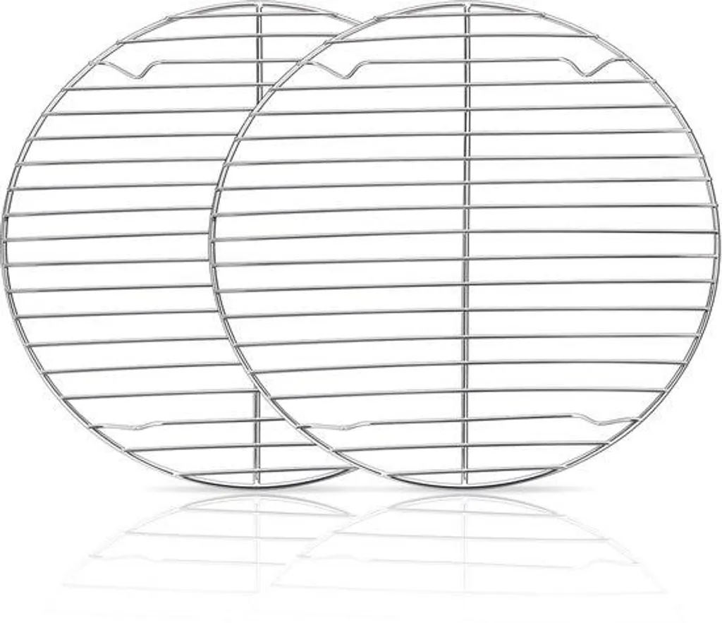 Support de refroidissement en acier inoxydable rond 27 cm coloris argent
