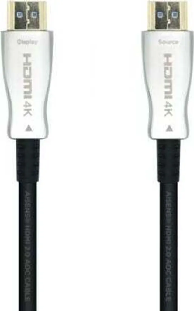 Aisens - cavo hdmi v2.0 aoc premium ad alta velocità / hec 4k@60hz 18gbps, a/m-to-m, nero, 50m