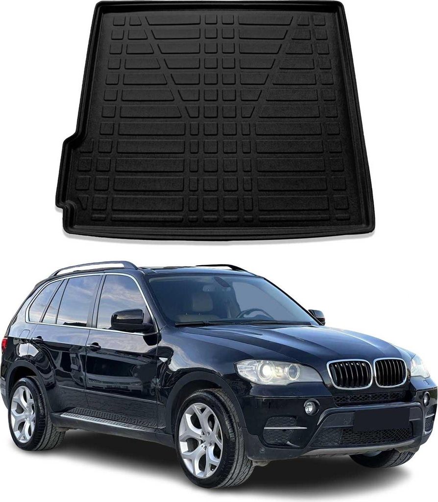 Kofferraumwanne Laderaumwanne für BMW X5 E70 2006-2013 Gummi TPE Schwarz
