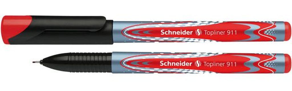 Schneider - Fineliner Topliner 911 0,4mm rot | 10 Stück
