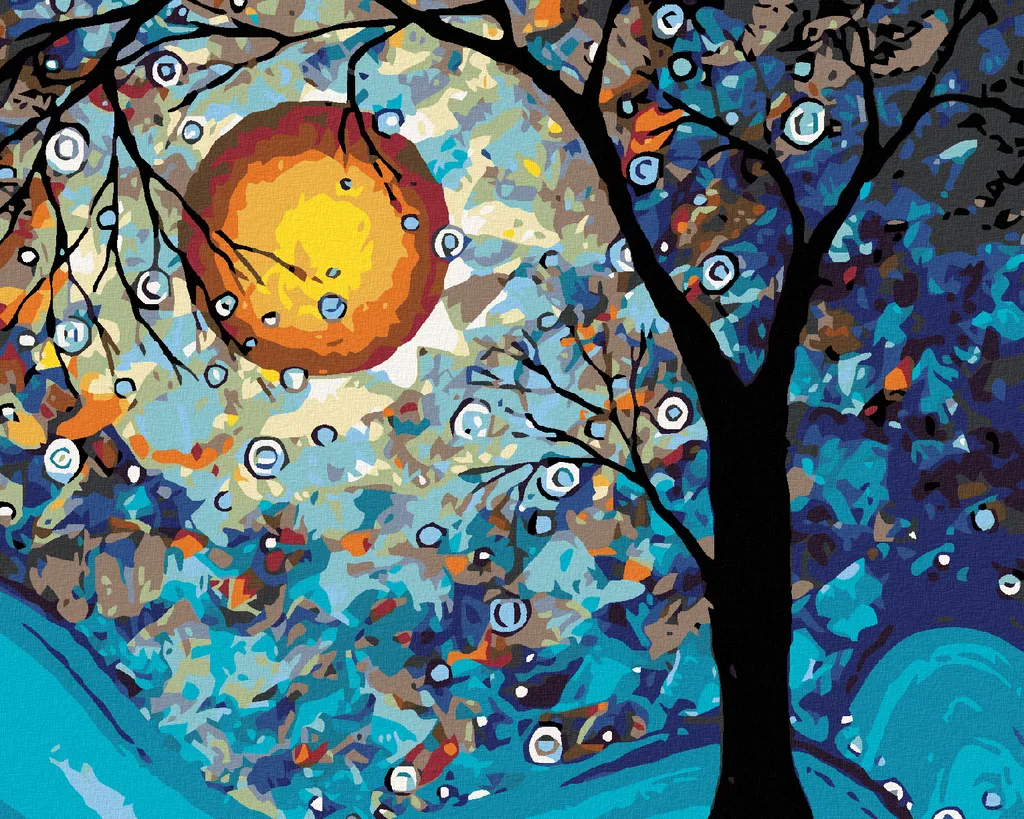 Zuty Pittura con Diamanti Luna 40x50 cm | Kit Arte 5D Fai da Te