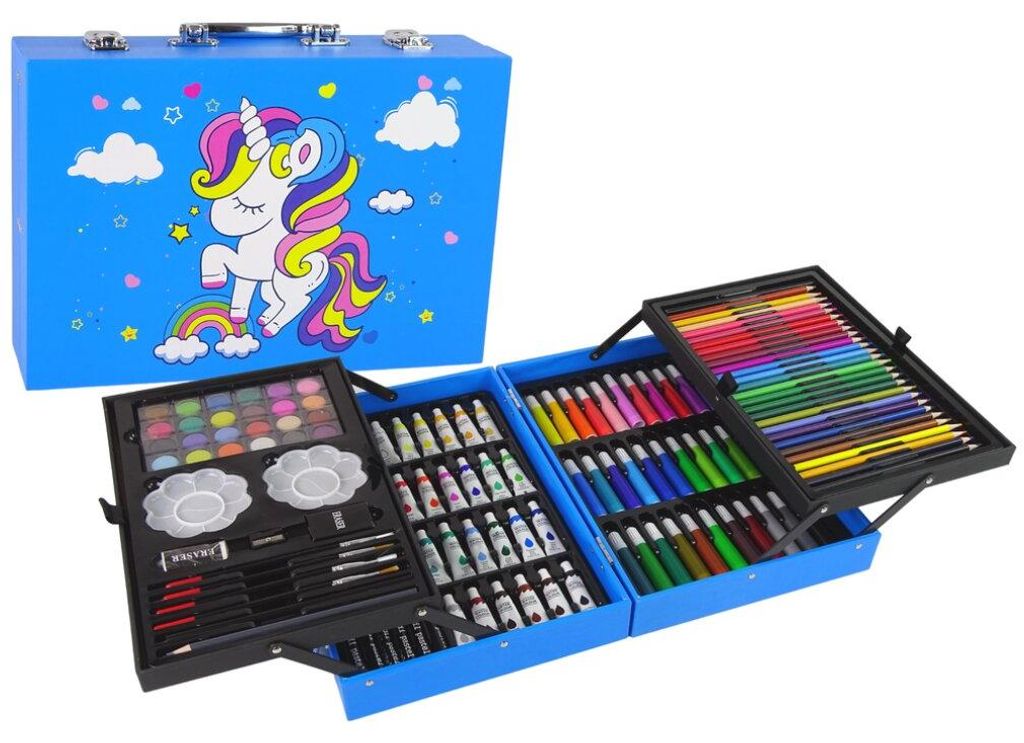 Leantoys KINDER-KUNSTSET MIT 145 TEILEN Im rosa Produktbild 