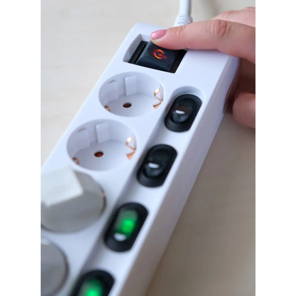 Multiprise 6 Prises avec Interrupteur pour Stopper le Gaspillage 2m - 11