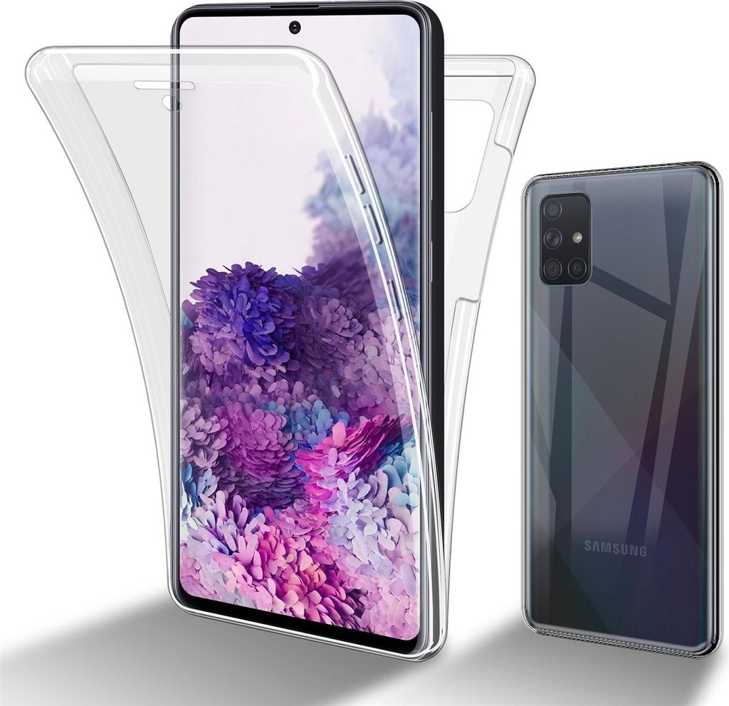 Cadorabo Schutzhülle für Samsung Galaxy A71 4G Hülle in natur 360° Etui Full Body Handyhülle Cover Case