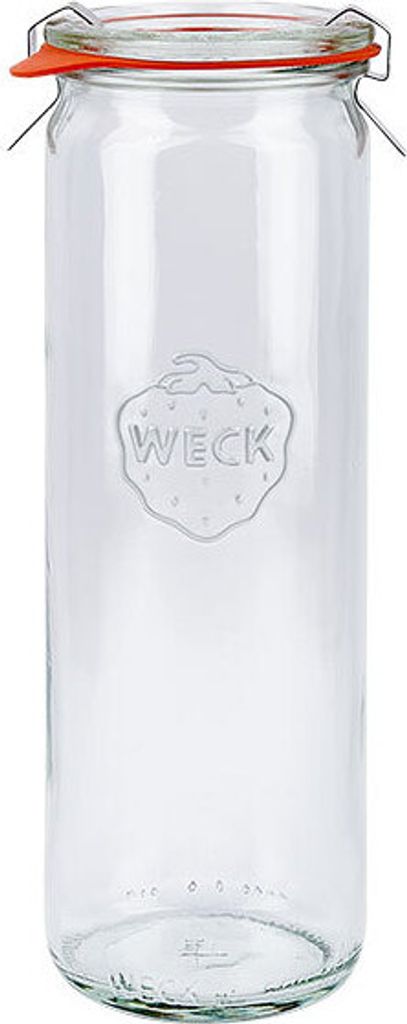 36x Weck Glas Zylinderglas mit Deckel Dichtungsring und je 2 Klammern Cylinder shape 600 ml