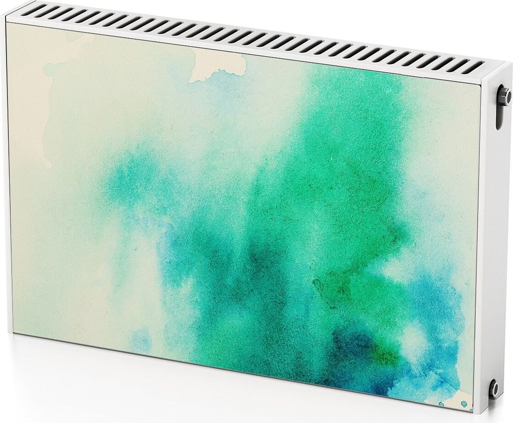 Aquarell – Magnetische Heizkörperabdeckung – 90x60 cm – Magnet Heizkörperabdeckung – 3D Würfel – Heizkörperverkleidung – Magnetisch...