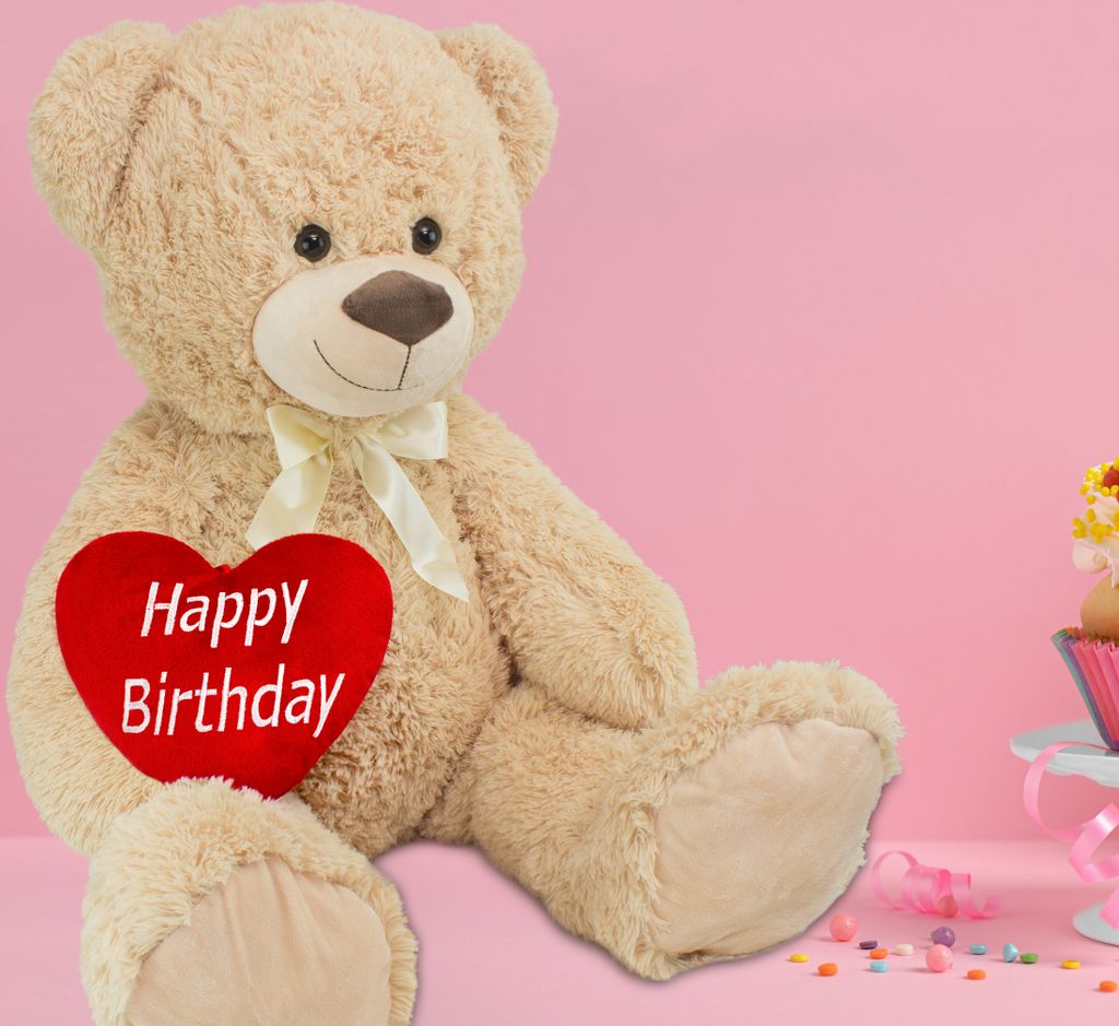 Peluche Douce - Ours / Nounours avec Cœur 'Je t’aime - Boutique Maman