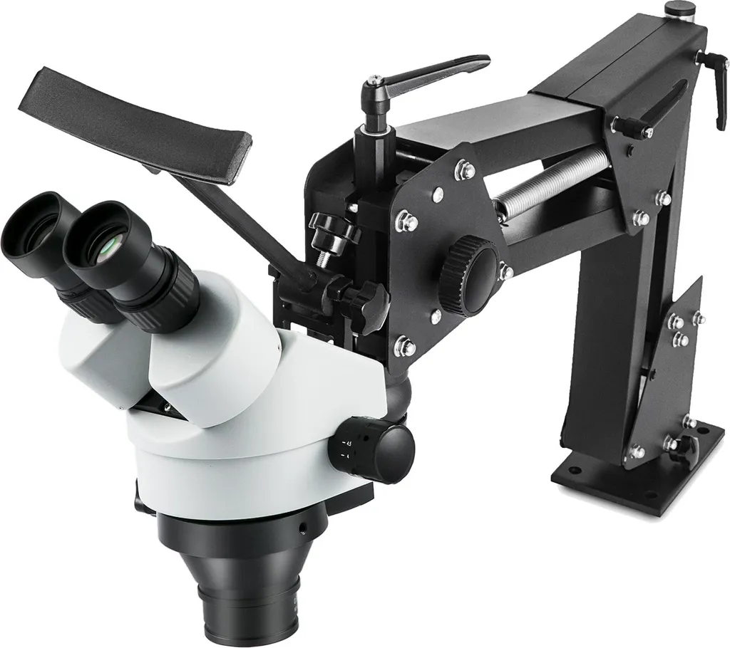 Microscope Bijoutier Grossissement 7-45x avec Réglage Multidirectionnel