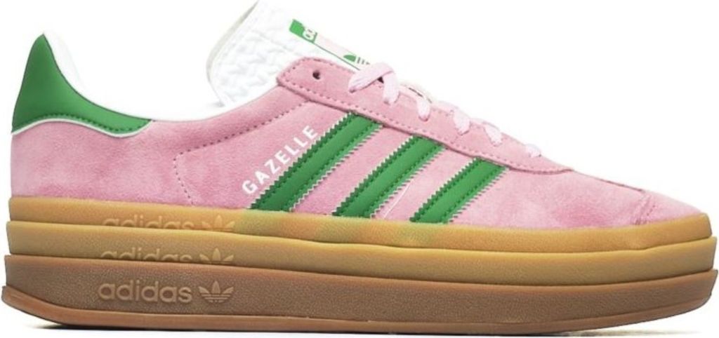 Adidas Gazelle Bold W in Pink White für Damen – 5.5 UK - 38 2/3 EU - 7 US / Pink Green