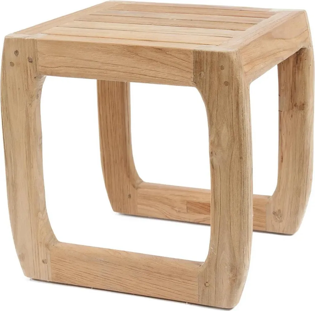 Tabouret d'extérieur pour bar de piscine et cuisine d'été - Blanc mat - 5