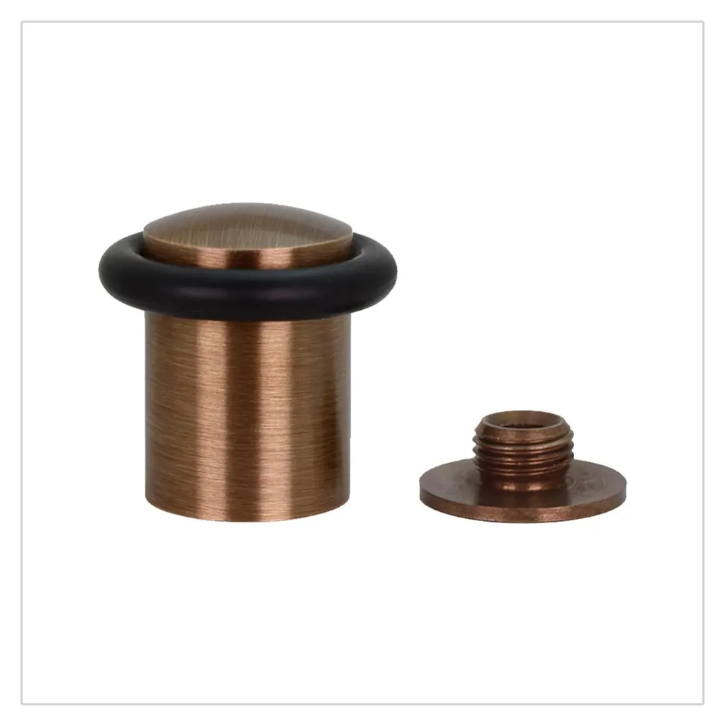Butée de sol I-108 laiton et silicone noir avec goupille de sécurité