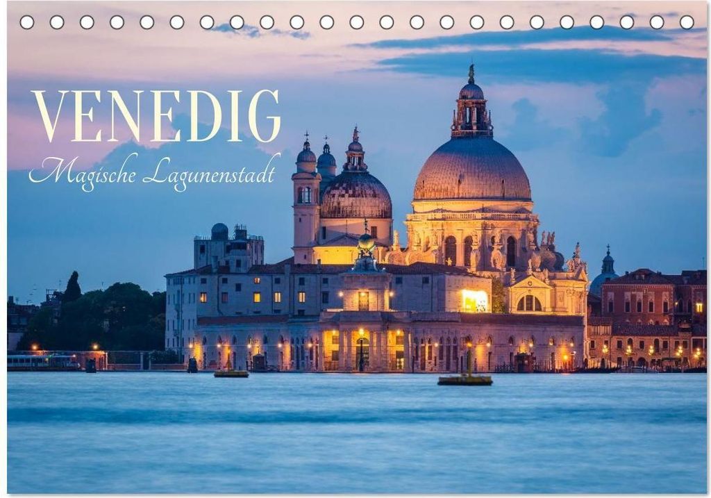 Venedig - Magische Lagunenstadt (Tischkalender 2026 DIN A5 quer), CALVENDO Monatskalender