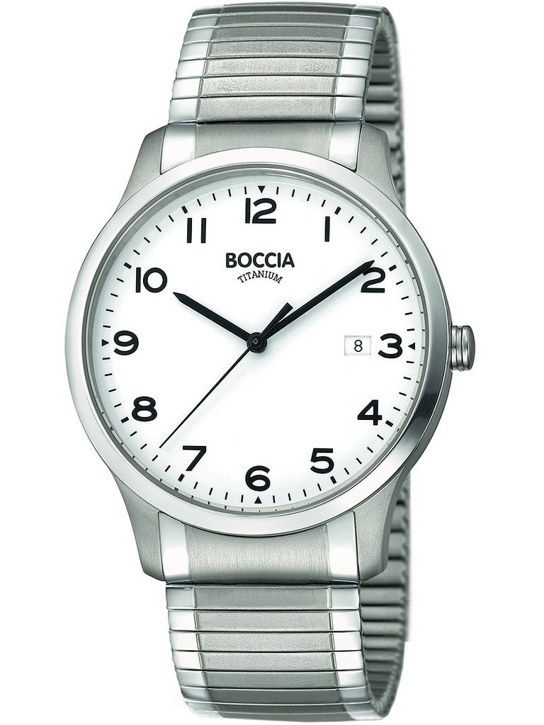 Boccia 3616-01 Męski zegarek z paskiem Titanium 39mm 5ATM Zdjęcie produktu 