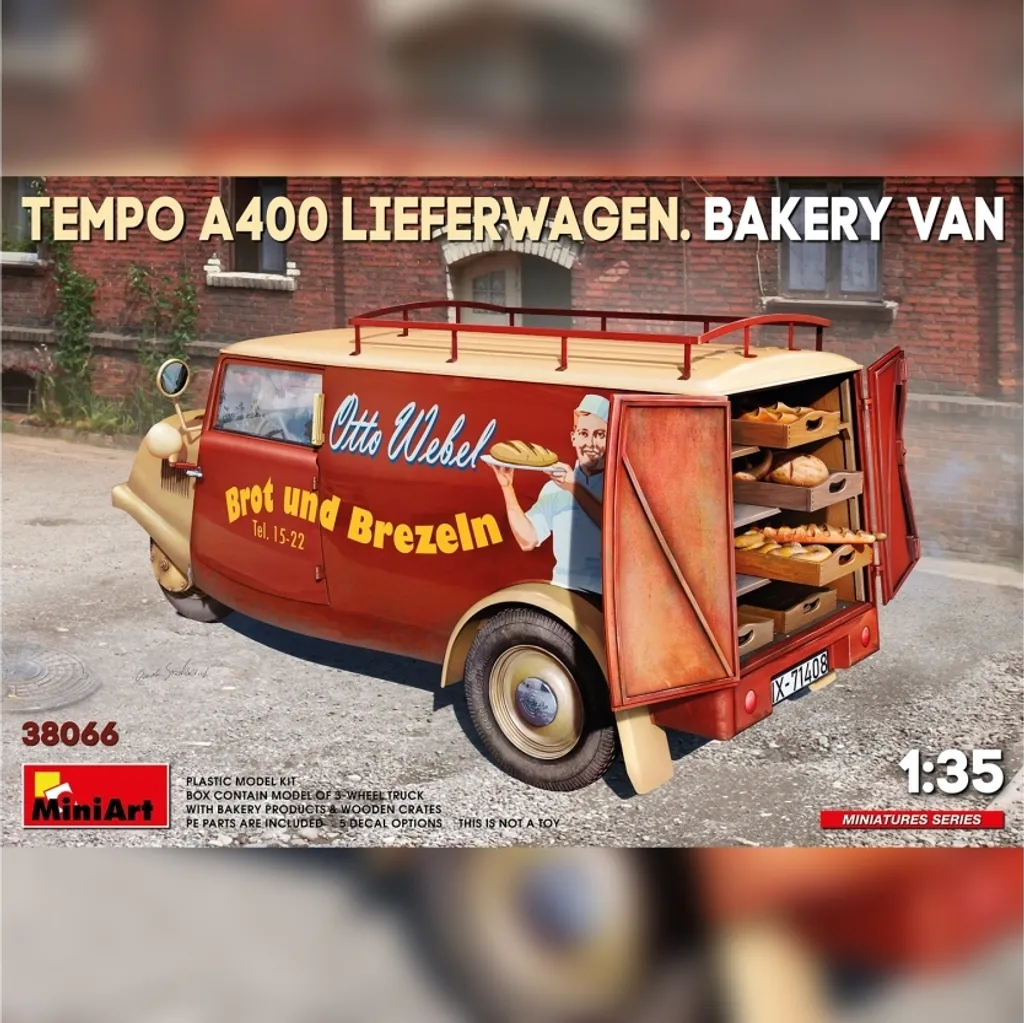 Maquette Camionnette Tempo A400 MiniArt 1:35 Kit Modèle Réduit Pro