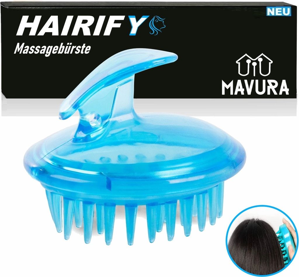 HAIRIFY Shampoo Bürste Silikon Kopfhaut Massager Haarbürste Produktbild 