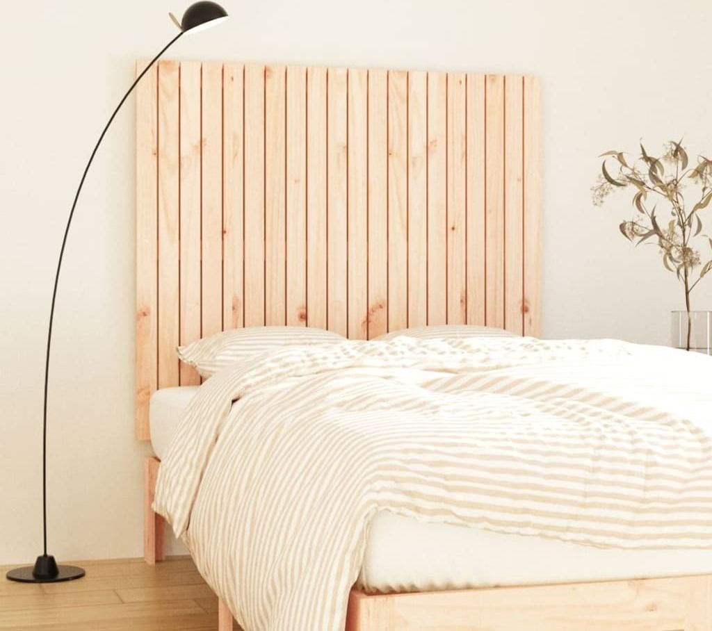 The Living Store Wand-Kopfteil 127,5x3x110 cm Massivholz Kiefer