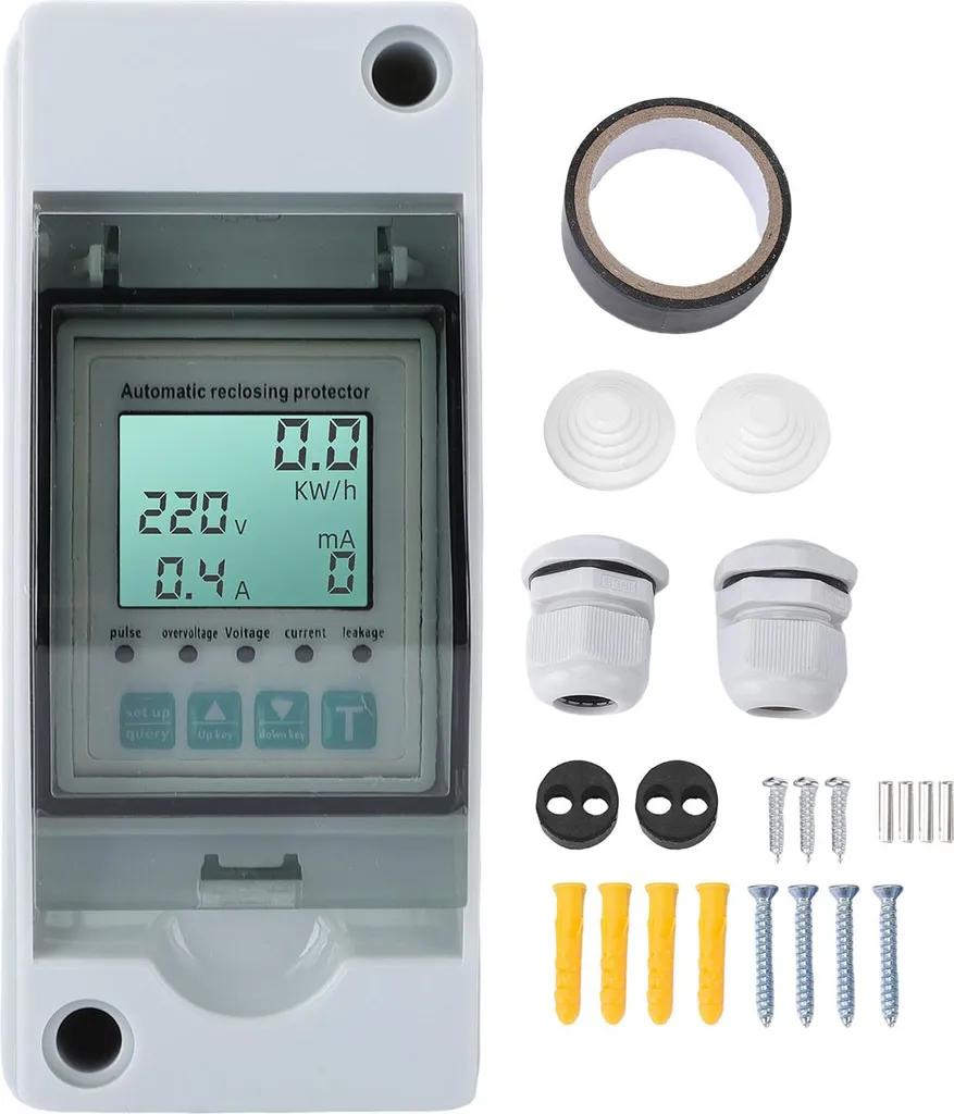 Disjoncteur intelligent rail DIN 230V avec protection automatique