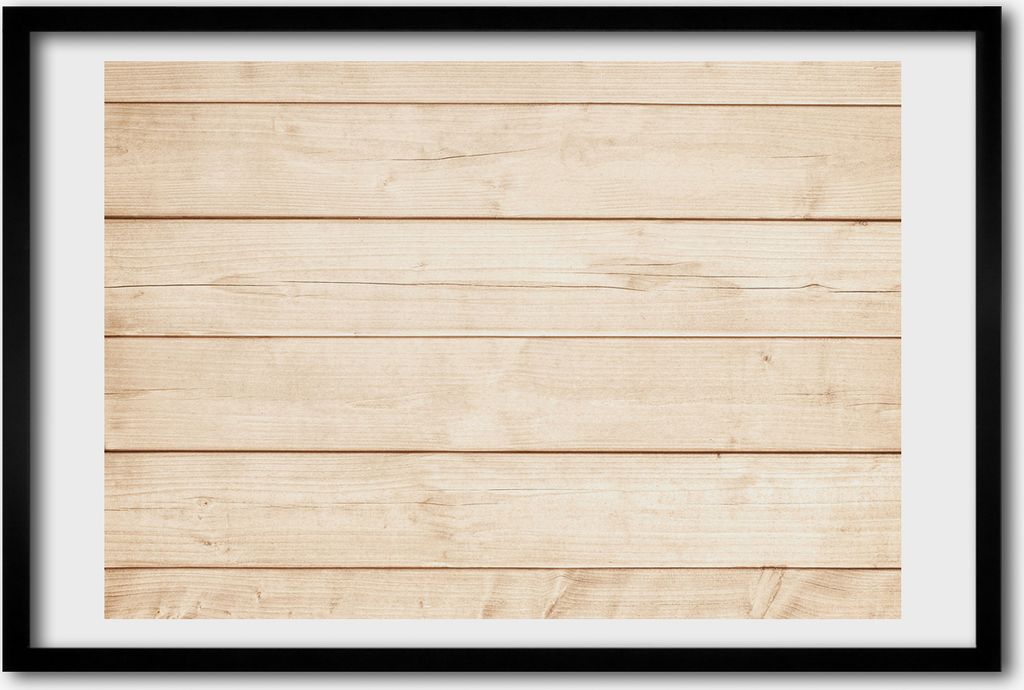 Bild 60x40 MDF-Rahmen, Wandkunst Holzuntergrund