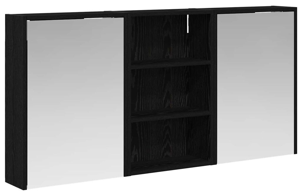 Badezimmerschrank-Set 3 pcs 126 x 16 x 62,5 cm Holzwerkstoff