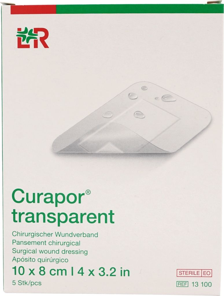 Pansement Curapor stérile transparent 8x10 cm 5 pces Image du produit 