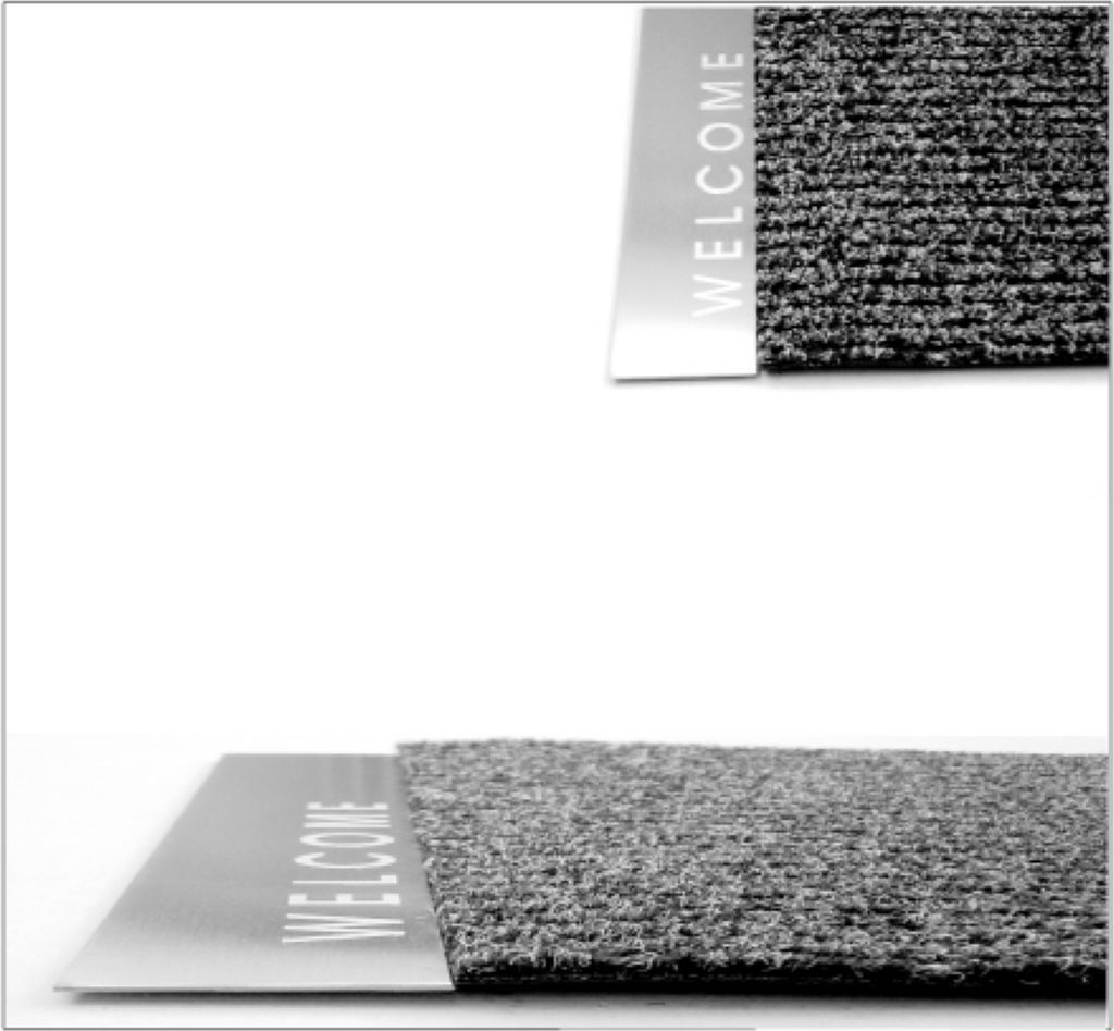 Fußmatte WELCOME ARTIKEL-Design Edelstahl 1057-00