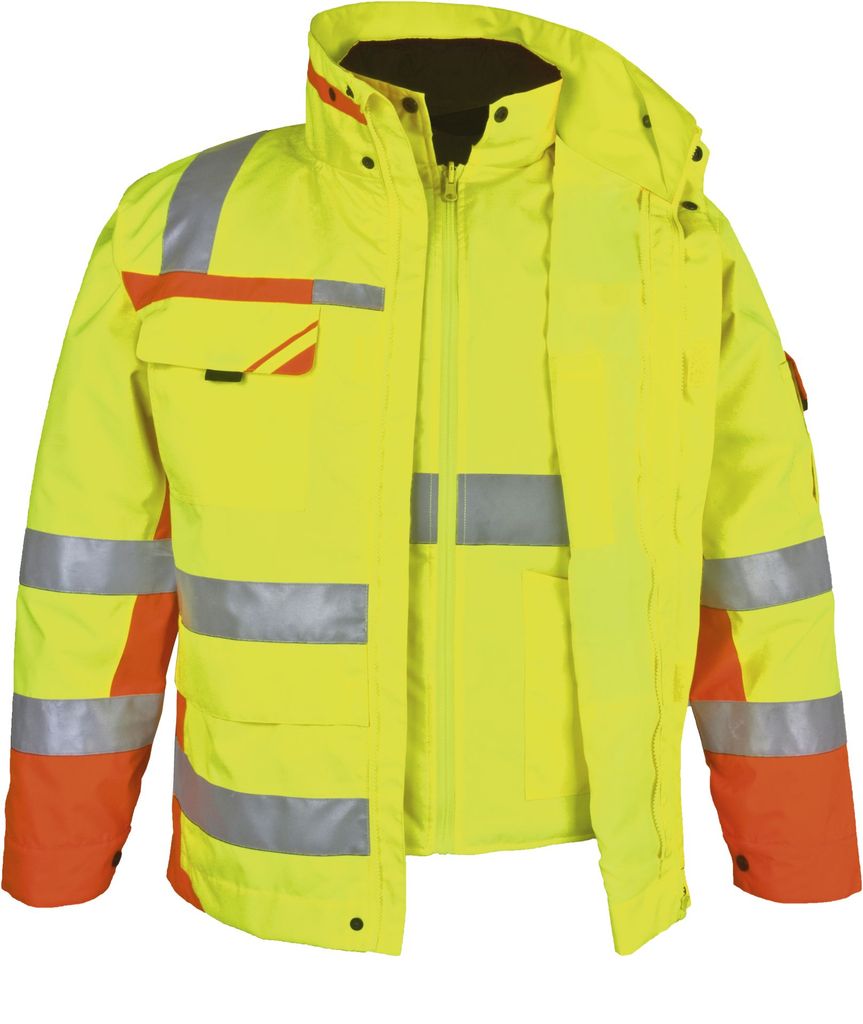 Winter-Warnschutz Parka gelb/orange, Gr. XL - PKA Klöcker