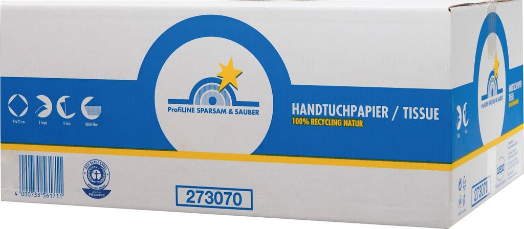 TissueLINE SPARSAM & SAUBER Papierhandtuch 273070 ws Produktbild 